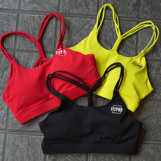 FITPRO Women Active Sports Bra สปอร์ตบาซัพพอร์ตดี กระชับ ใส่สบาย ผ้ายืดหยุ่น แห้งไว ฟองน้ำถอดได้ เหมาะสำหรับฟิตเนส โยคะ วิ่ง และออกกำลังกาย
