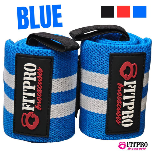 Fitpro Wrist Wraps สายรัดข้อมือยกน้ำหนัก 1 คู่ / ที่ซัพพอร์ตข้อมือ หนา 3 มิล ผ้ายืด