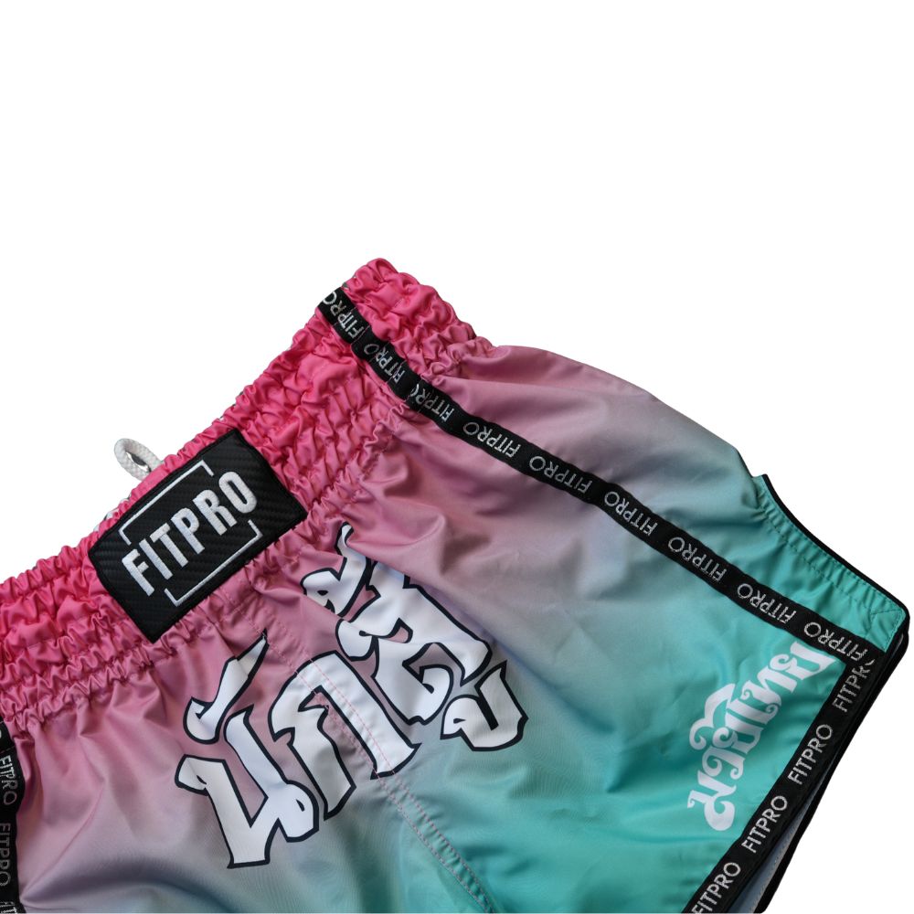 FITPRO Muay Thai Shorts กางเกงมวยไทย ผ้าไมโครไฟเบอร์ น้ำหนักเบา ระบายอากาศดี แห้งไว ให้ความคล่องตัวสูง เหมาะสำหรับการฝึกซ้อมมวยไทย