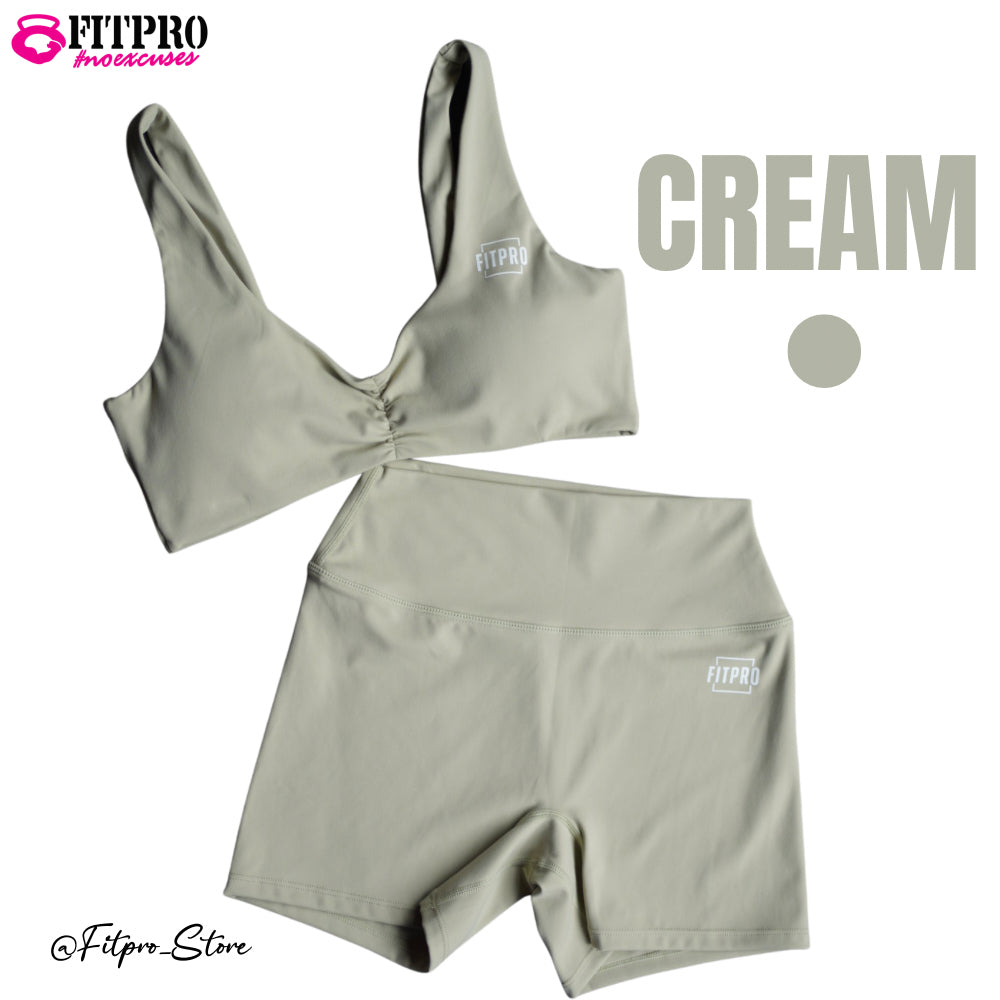 FITPRO Women’s Activewear Set สปอร์ตบรา + กางเกงขาสั้นเอวสูง
กระชับ สวมใส่สบาย เนื้อผ้านุ่ม ยืดหยุ่นสูง รองรับทุกกิจกรรม ทั้งเวทเทรนนิ่ง วิ่ง โยคะ พิลาทิส