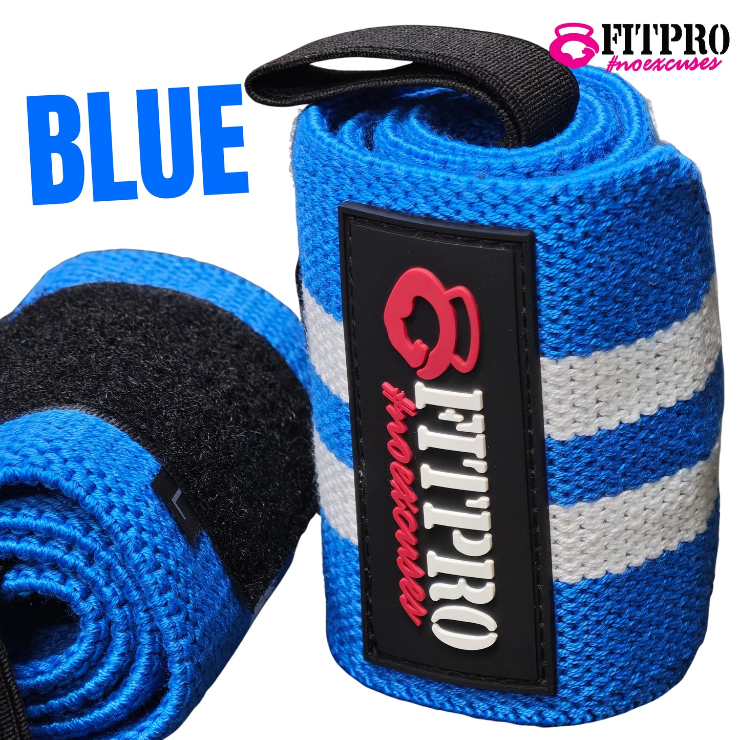 Fitpro Wrist Wraps สายรัดข้อมือยกน้ำหนัก 1 คู่  / ที่ซัพพอร์ตข้อมือ หนา 3 มิล ผ้ายืด