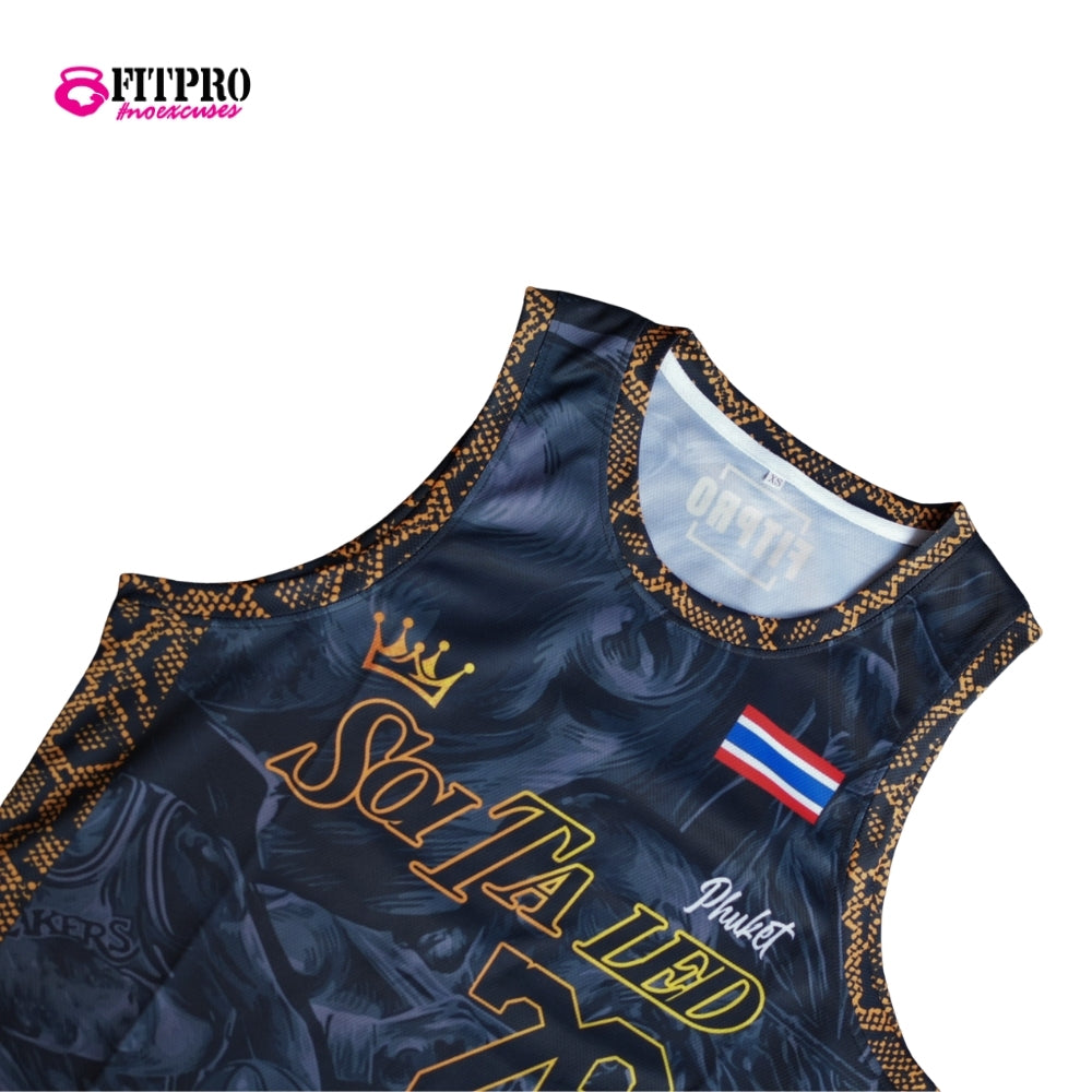 🔥 FITPRO SOI TA IED TANK TOP 🔥 เสื้อกล้ามออกกำลังกายสไตล์ Fitness Street ดีไซน์สายสปอร์ตเข้ม ดุดัน ใส่ได้ทั้งฟิตเนส วิ่ง เวท หรือใส่เที่ยวสายสตรีทก็เท่