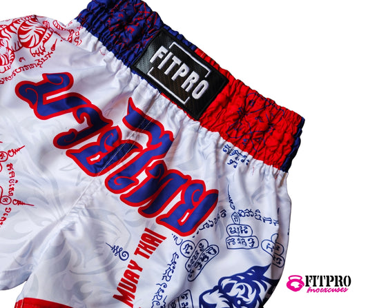 Fitpro MUAY THAI Short กางเกงมวยไทย LIMITED EDITION ลายยันต์ไทย