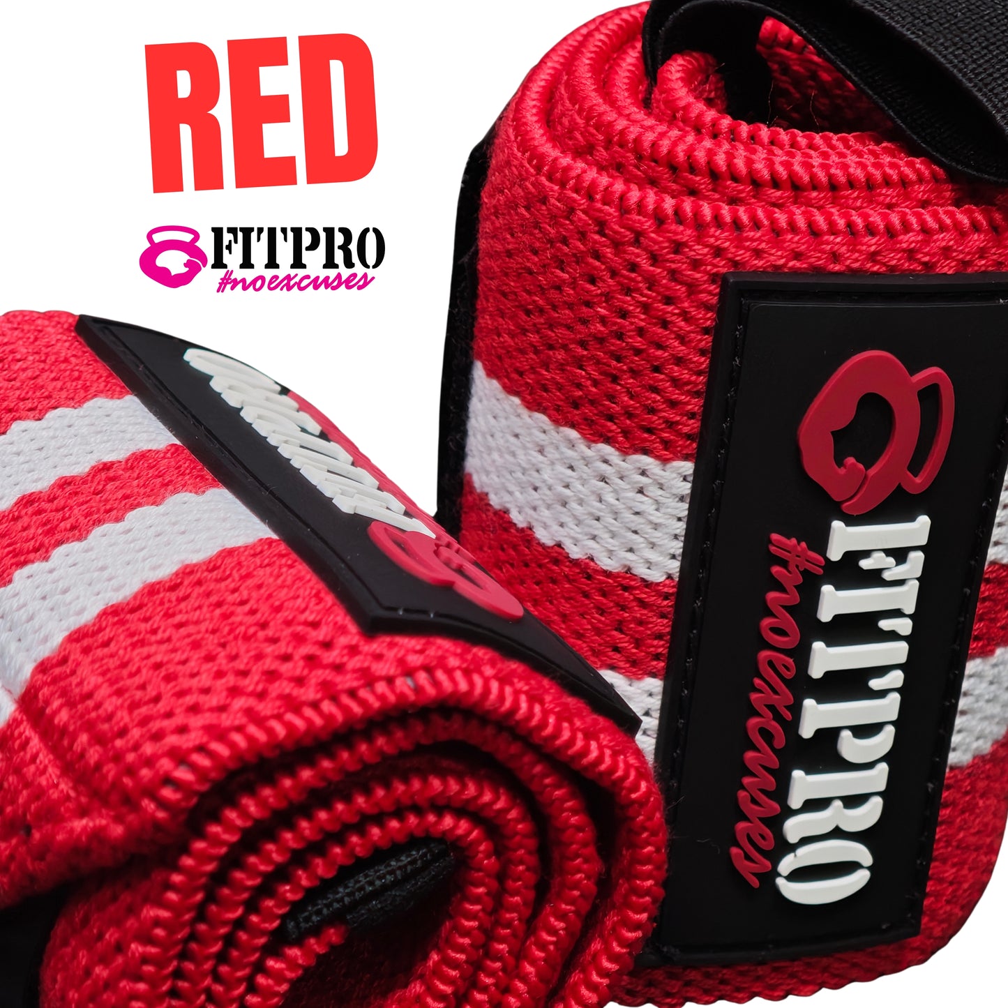 Fitpro Wrist Wraps สายรัดข้อมือยกน้ำหนัก 1 คู่  / ที่ซัพพอร์ตข้อมือ หนา 3 มิล ผ้ายืด