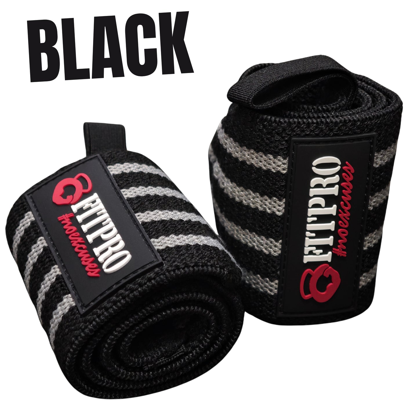 Fitpro Wrist Wraps สายรัดข้อมือยกน้ำหนัก 1 คู่  / ที่ซัพพอร์ตข้อมือ หนา 3 มิล ผ้ายืด