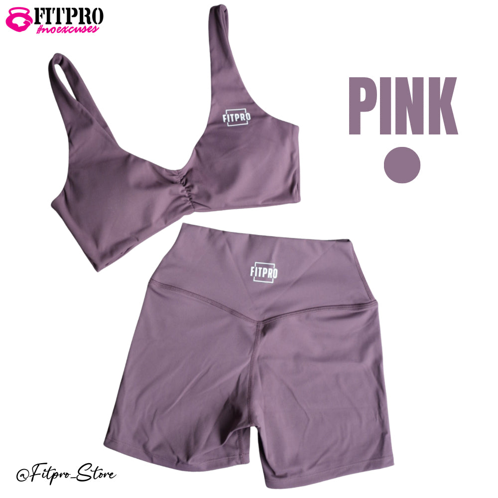 FITPRO Women’s Activewear Set สปอร์ตบรา + กางเกงขาสั้นเอวสูง
กระชับ สวมใส่สบาย เนื้อผ้านุ่ม ยืดหยุ่นสูง รองรับทุกกิจกรรม ทั้งเวทเทรนนิ่ง วิ่ง โยคะ พิลาทิส