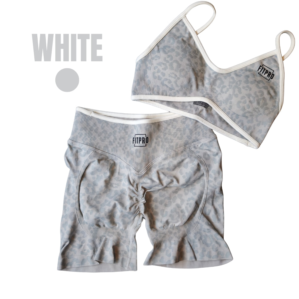 FITPRO Leopard Set Booty Lift ชุดออกกำลังกาย ยกก้นเด้ง ผ้านิ่ม ใส่สบาย  Breathable & moisture-wicking material