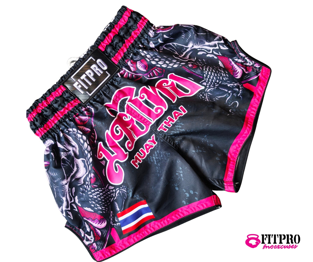 Fitpro MUAY THAI Short กางเกงมวยไทย LIMITED EDITION Dragon Desing