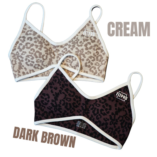 FITPRO Leopard Set Booty Lift ชุดออกกำลังกาย ยกก้นเด้ง ผ้านิ่ม ใส่สบาย  Breathable & moisture-wicking material