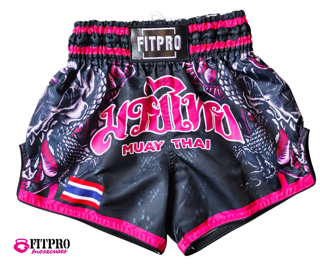 Fitpro MUAY THAI Short กางเกงมวยไทย LIMITED EDITION Dragon Desing