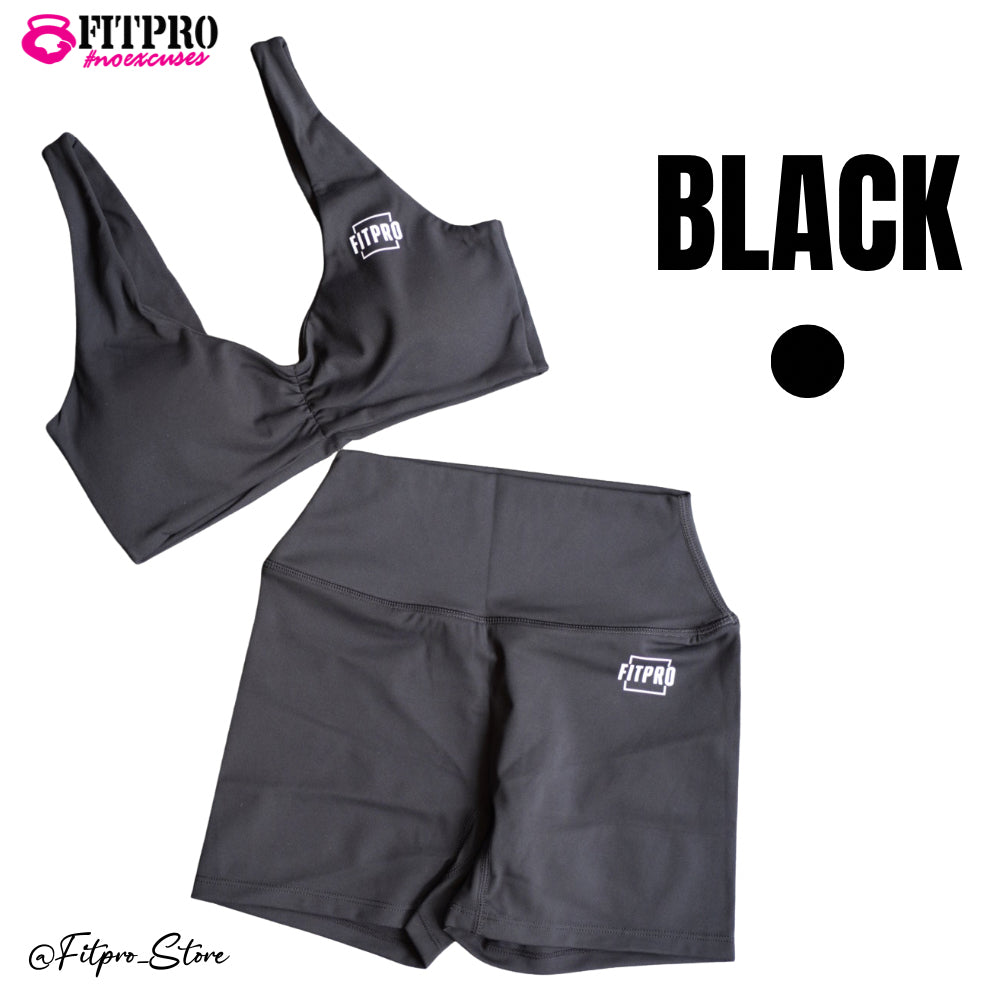 FITPRO Women’s Activewear Set สปอร์ตบรา + กางเกงขาสั้นเอวสูง
กระชับ สวมใส่สบาย เนื้อผ้านุ่ม ยืดหยุ่นสูง รองรับทุกกิจกรรม ทั้งเวทเทรนนิ่ง วิ่ง โยคะ พิลาทิส