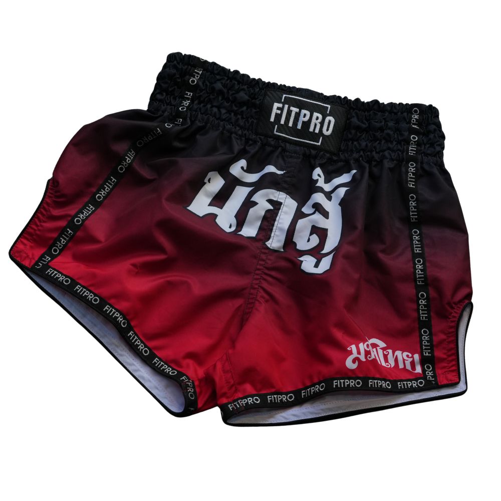 FITPRO Muay Thai Shorts กางเกงมวยไทย ผ้าไมโครไฟเบอร์ น้ำหนักเบา ระบายอากาศดี แห้งไว ให้ความคล่องตัวสูง เหมาะสำหรับการฝึกซ้อมมวยไทย