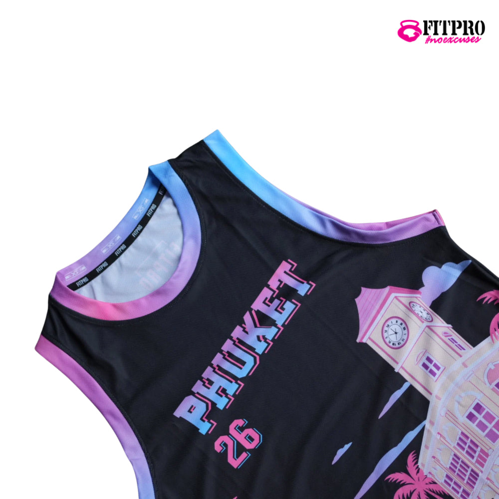 Fitpro Gym Singlet – Beach& Style เสื้อกล้ามออกกำลังกาย สไตล์ Beach Vibes ผสมกลิ่นอาย Phuket Street Fashion และสาย Fitness ได้อย่างลงตัว