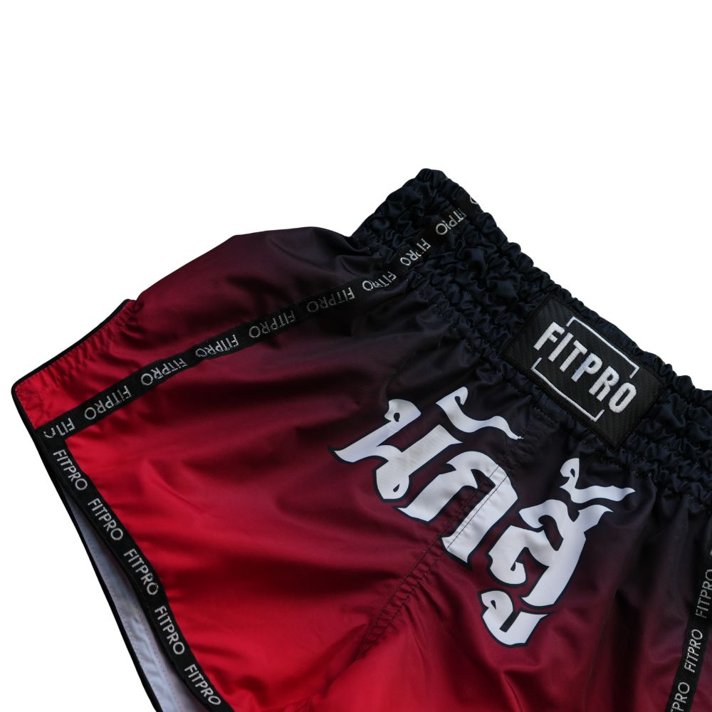 FITPRO Muay Thai Shorts กางเกงมวยไทย ผ้าไมโครไฟเบอร์ น้ำหนักเบา ระบายอากาศดี แห้งไว ให้ความคล่องตัวสูง เหมาะสำหรับการฝึกซ้อมมวยไทย
