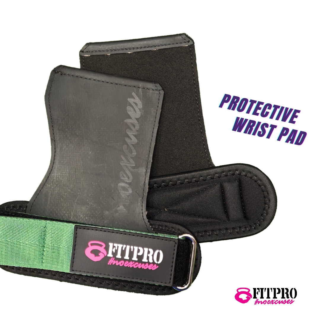 FITPRO HANDGRIP ถุงมือยกน้ำหนัก | สาย Strapกว้าง 3.8 ซม. | Grip แบบ No Hold | Pad หนา 3 มม. | วัสดุ Rubber Hypalon
