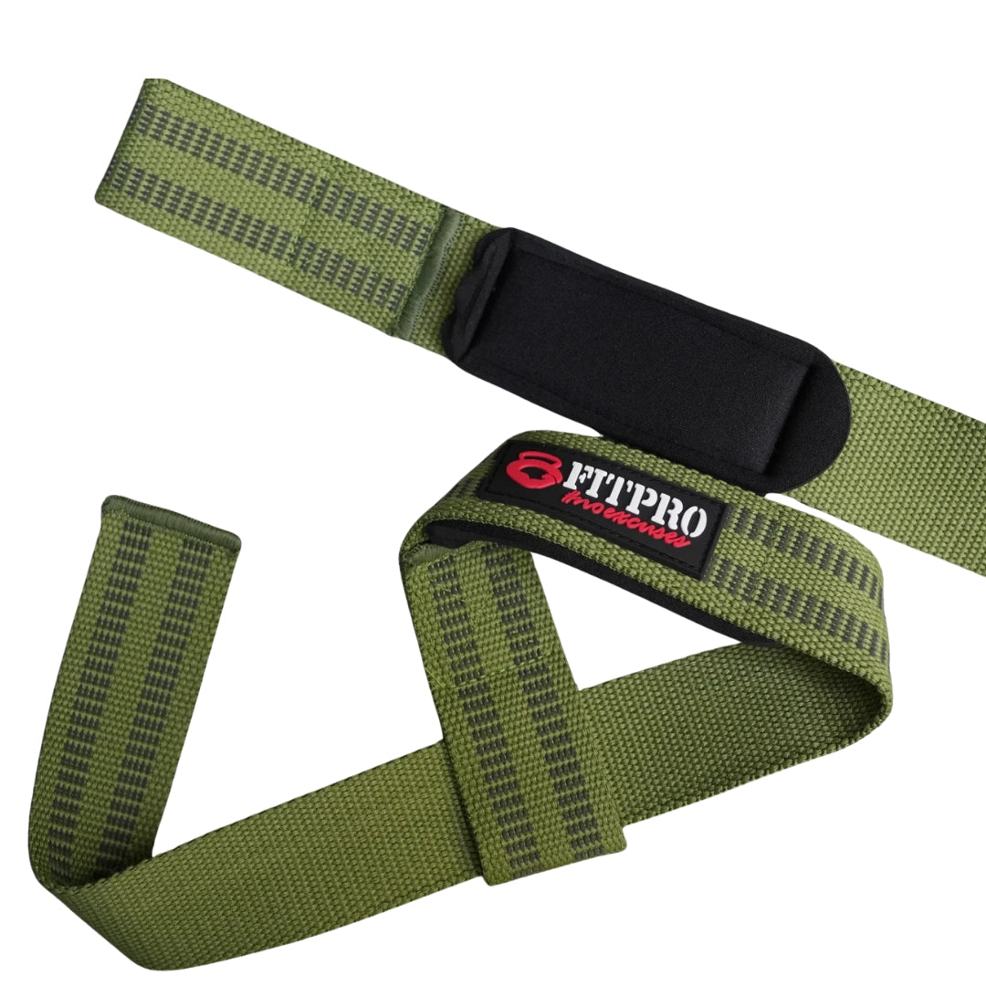 Fitpro Lifting Lifting Straps  Cotton1 คู่ สายรัดข้อมือยกน้ำหนัก อุปกรณ์ออกกำลังกาย Deadlift, Bodybuilding, Powerlifting