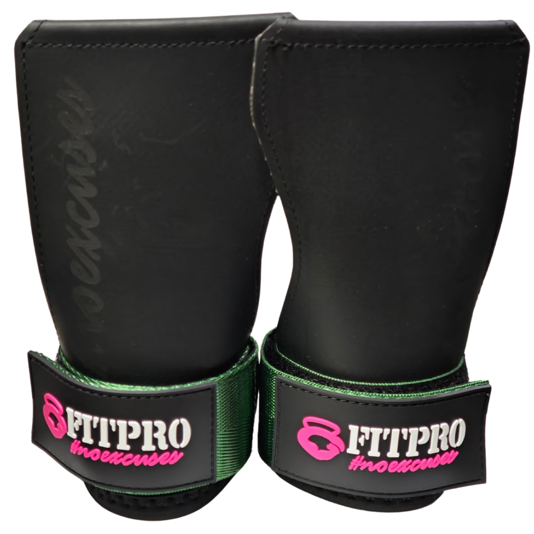 FITPRO HANDGRIP ถุงมือยกน้ำหนัก | สาย Strapกว้าง 3.8 ซม. | Grip แบบ No Hold | Pad หนา 3 มม. | วัสดุ Rubber Hypalon