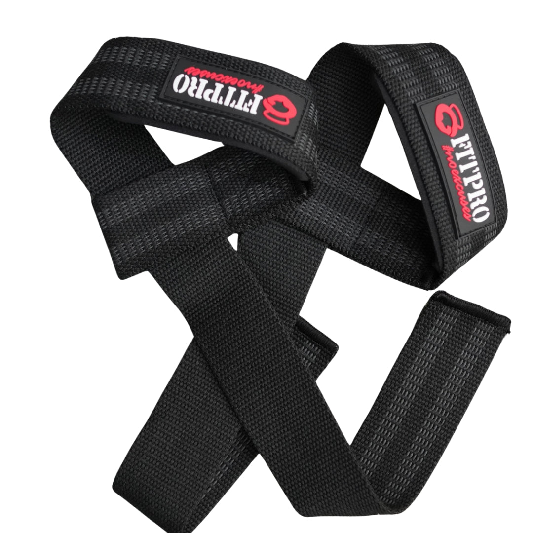 Fitpro Lifting Lifting Straps  Cotton1 คู่ สายรัดข้อมือยกน้ำหนัก อุปกรณ์ออกกำลังกาย Deadlift, Bodybuilding, Powerlifting