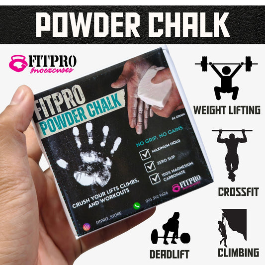 FITPRO Powder Chalk block  (ก้อนชอล์กฟิตเนส)  – ก้อนชอล์กกันลื่นสำหรับออกกำลังกาย