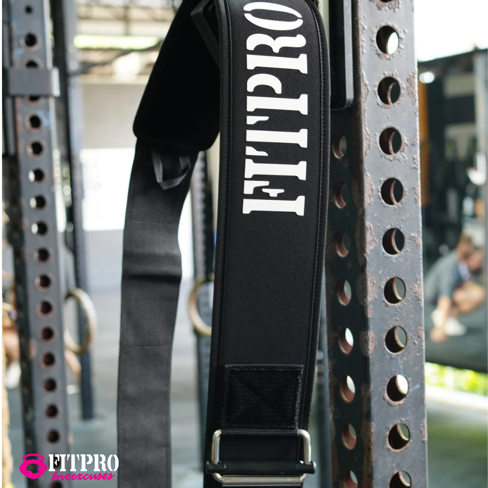 FitPro Lifting Belt เข็มขัดยกเวทซัพพอร์ตหลัง Quick Lock ล็อกแน่น ปรับง่าย ช่วยซัพพอร์ตแกนกลาง เพิ่มความมั่นคงทุกท่า ยกหนักได้มั่นใจมากขึ้น S M L XL