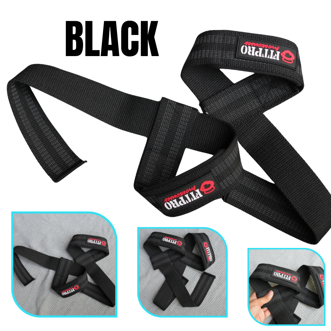 Fitpro Lifting Lifting Straps  Cotton1 คู่ สายรัดข้อมือยกน้ำหนัก อุปกรณ์ออกกำลังกาย Deadlift, Bodybuilding, Powerlifting