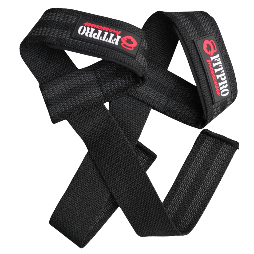 Fitpro Lifting Lifting Straps  Cotton1 คู่ สายรัดข้อมือยกน้ำหนัก อุปกรณ์ออกกำลังกาย Deadlift, Bodybuilding, Powerlifting