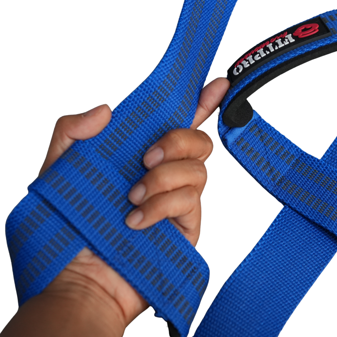 Fitpro Lifting Lifting Straps  Cotton1 คู่ สายรัดข้อมือยกน้ำหนัก อุปกรณ์ออกกำลังกาย Deadlift, Bodybuilding, Powerlifting