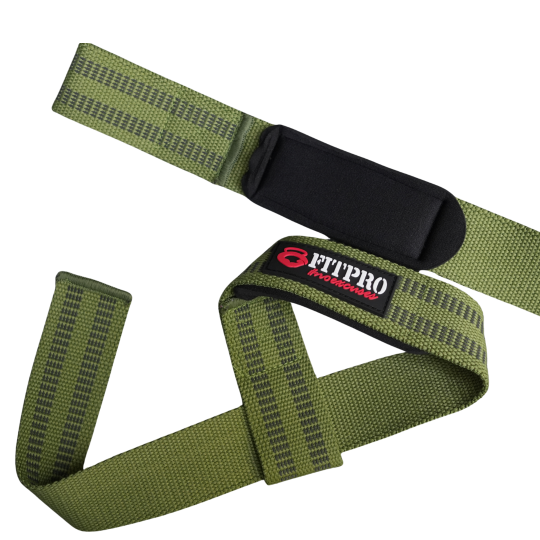 Fitpro Lifting Lifting Straps  Cotton1 คู่ สายรัดข้อมือยกน้ำหนัก อุปกรณ์ออกกำลังกาย Deadlift, Bodybuilding, Powerlifting