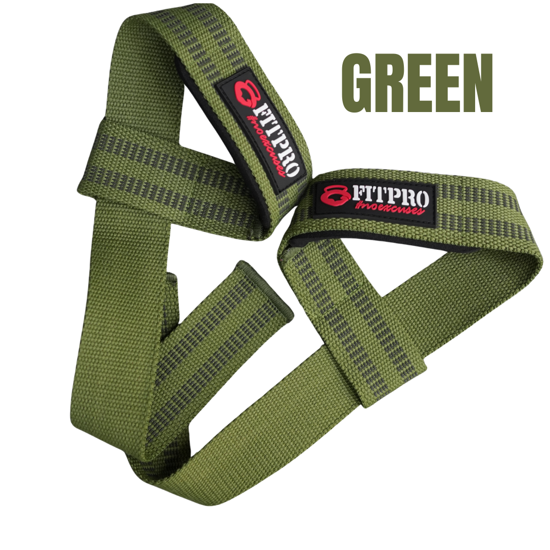 Fitpro Lifting Lifting Straps  Cotton1 คู่ สายรัดข้อมือยกน้ำหนัก อุปกรณ์ออกกำลังกาย Deadlift, Bodybuilding, Powerlifting